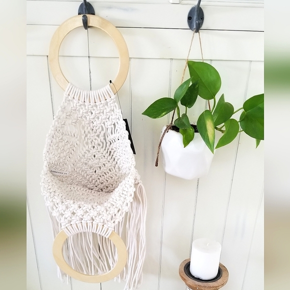 NWT Forever 21 Macrame Handbag Purse - Picture 3 of 7